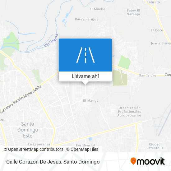 Mapa de Calle Corazon De Jesus