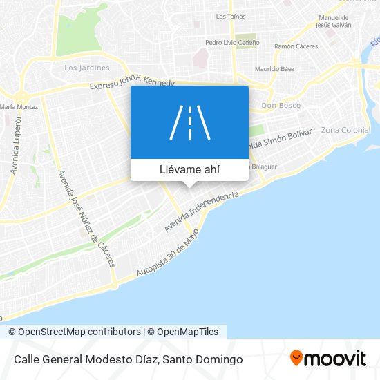 Mapa de Calle General Modesto Díaz