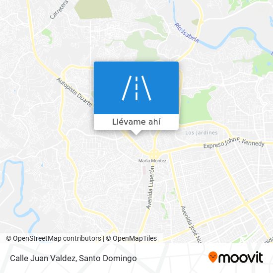 Mapa de Calle Juan Valdez