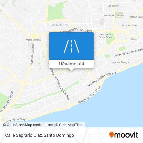 Mapa de Calle Sagrario Diaz