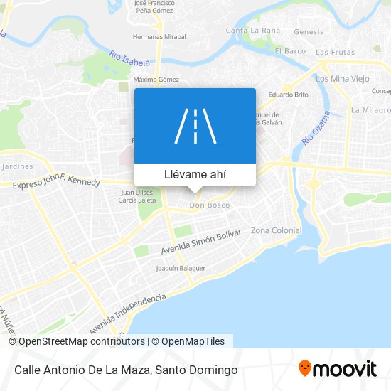 Mapa de Calle Antonio De La Maza
