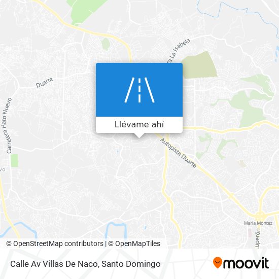 Mapa de Calle Av Villas De Naco