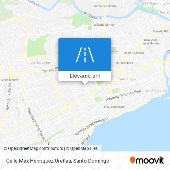 Mapa de Calle Max Henriquez Ureñaa