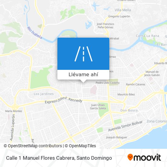 Mapa de Calle 1 Manuel Flores Cabrera