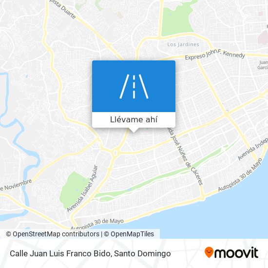 Mapa de Calle Juan Luis Franco Bido