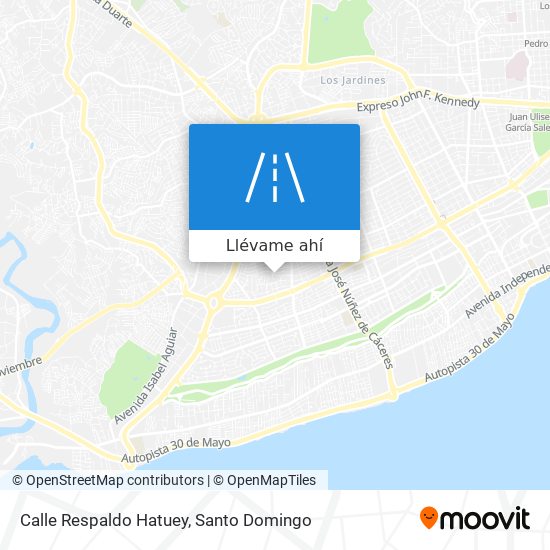 Mapa de Calle Respaldo Hatuey