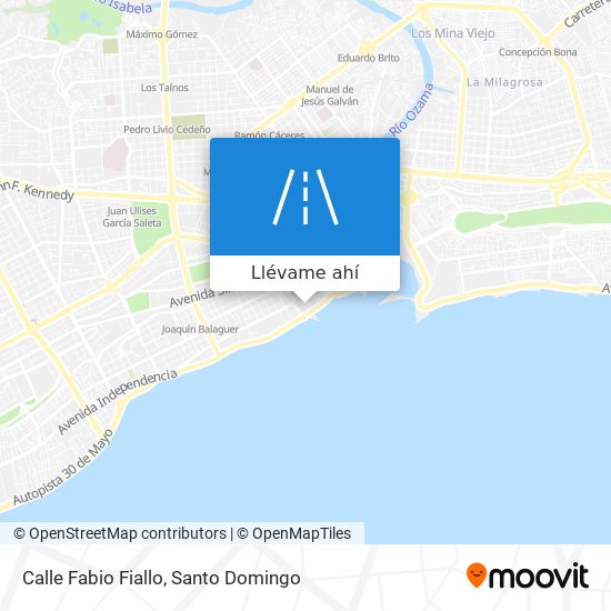 Mapa de Calle Fabio Fiallo