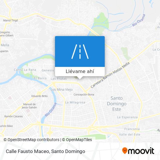 Mapa de Calle Fausto Maceo