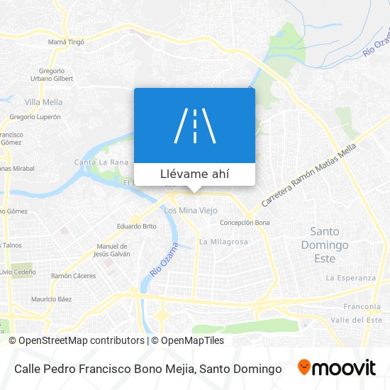 Mapa de Calle Pedro Francisco Bono Mejia