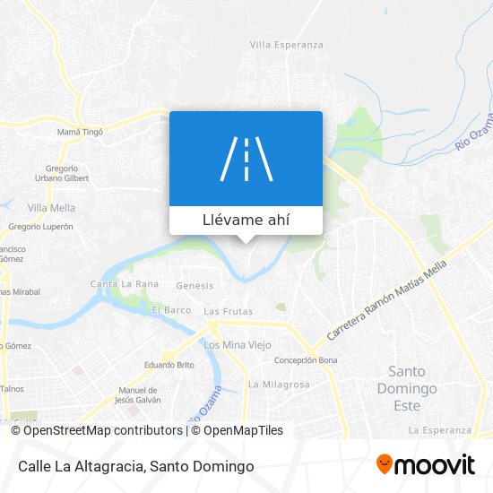 Mapa de Calle La Altagracia