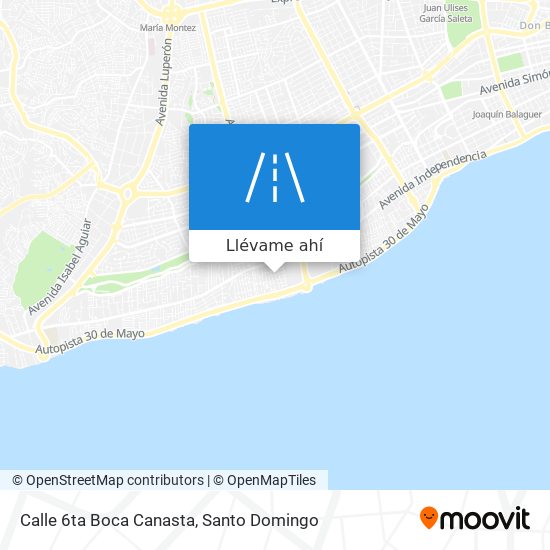 Mapa de Calle 6ta Boca Canasta