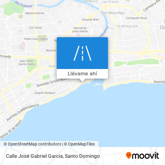 Mapa de Calle José Gabriel García