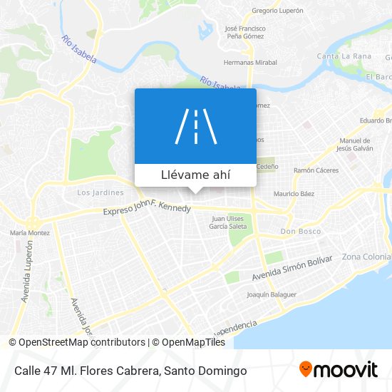 Mapa de Calle 47 Ml. Flores Cabrera