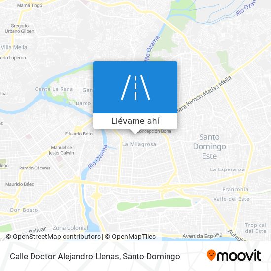 Mapa de Calle Doctor Alejandro Llenas