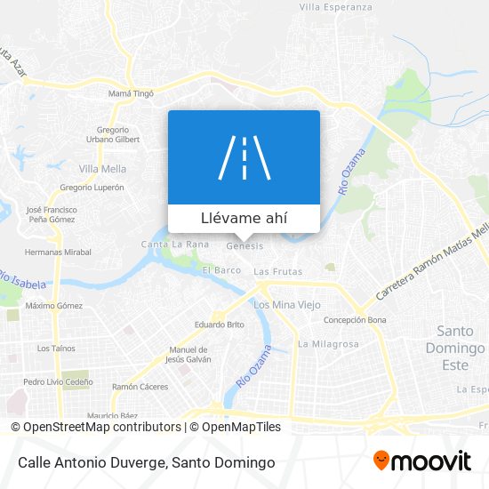 Mapa de Calle Antonio Duverge