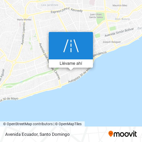 Mapa de Avenida Ecuador