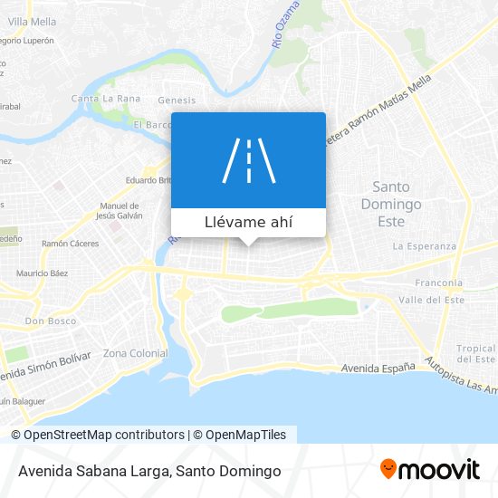 Mapa de Avenida Sabana Larga