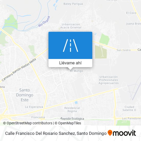 Mapa de Calle Francisco Del Rosario Sanchez