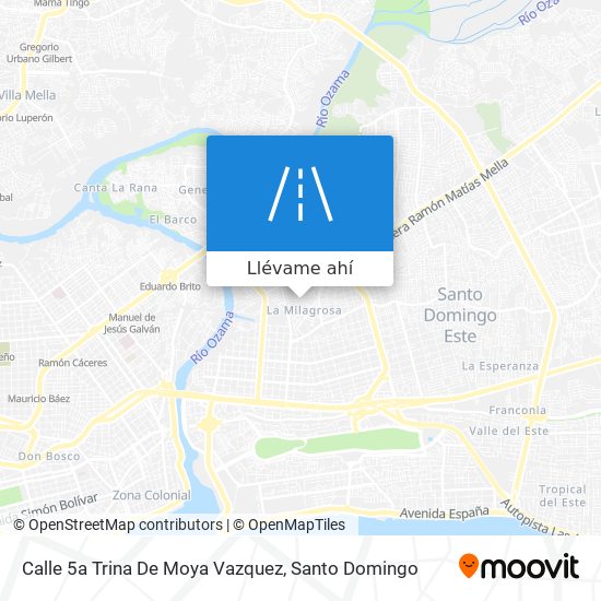 Mapa de Calle 5a Trina De Moya Vazquez