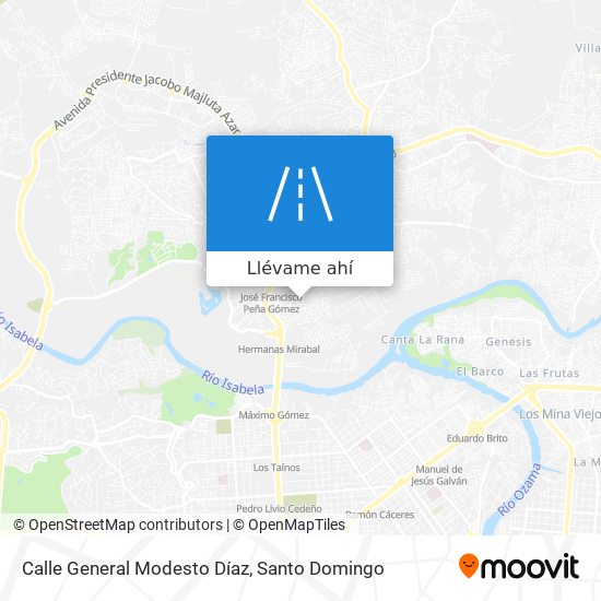 Mapa de Calle General Modesto Díaz