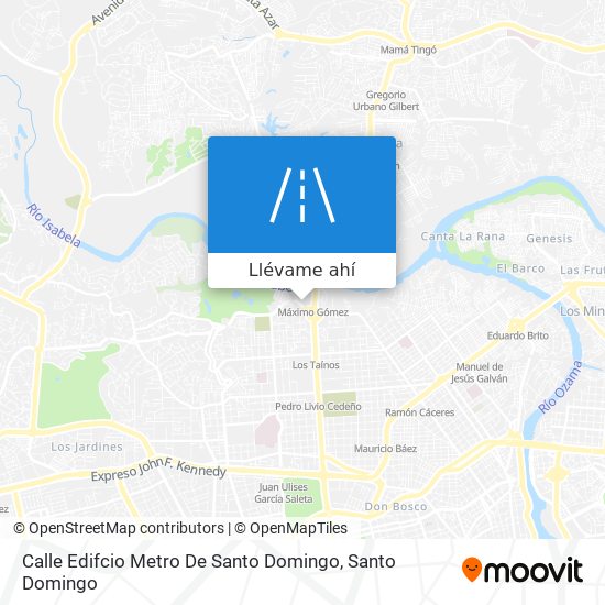 Mapa de Calle Edifcio Metro De Santo Domingo