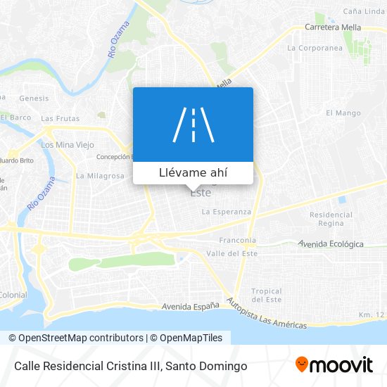 Mapa de Calle Residencial Cristina III