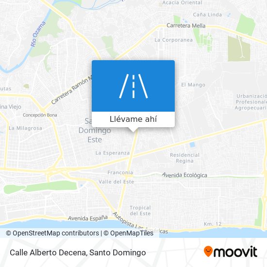 Mapa de Calle Alberto Decena