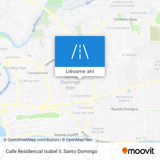 Mapa de Calle Residencial Isabel II