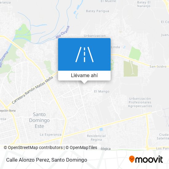 Mapa de Calle Alonzo Perez
