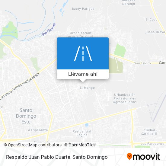 Mapa de Respaldo Juan Pablo Duarte