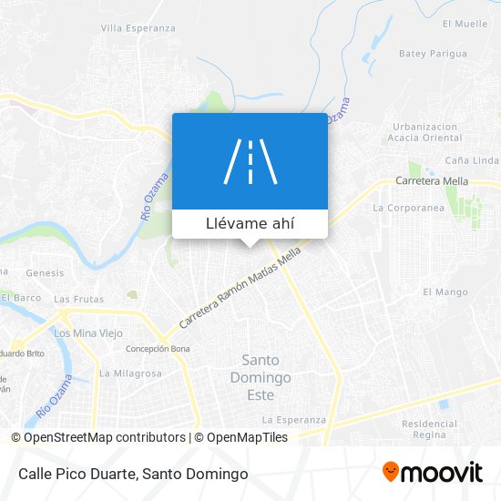 Mapa de Calle Pico Duarte