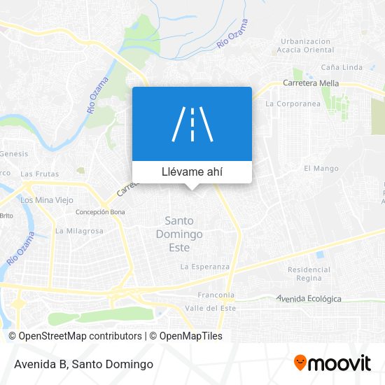 Mapa de Avenida B