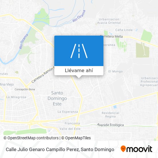 Mapa de Calle Julio Genaro Campillo Perez