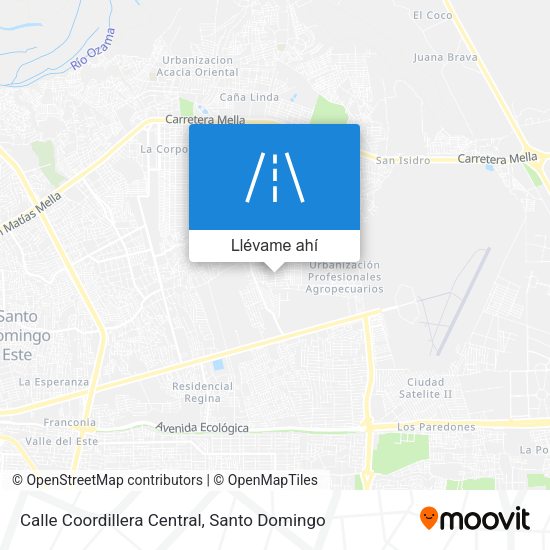 Mapa de Calle Coordillera Central