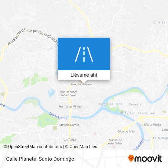 Mapa de Calle Planeta