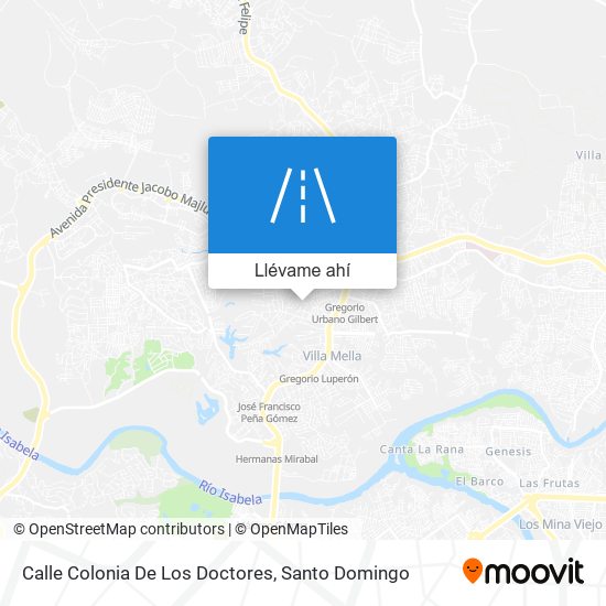 Mapa de Calle Colonia De Los Doctores
