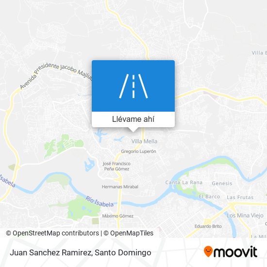 Mapa de Juan Sanchez Ramirez