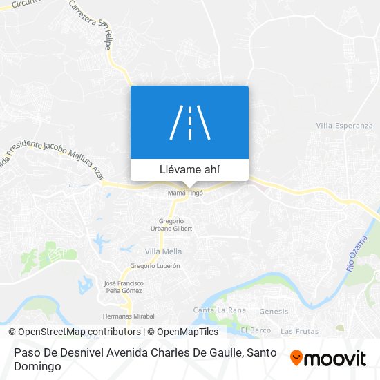 Mapa de Paso De Desnivel Avenida Charles De Gaulle