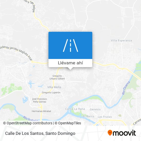 Mapa de Calle De Los Santos