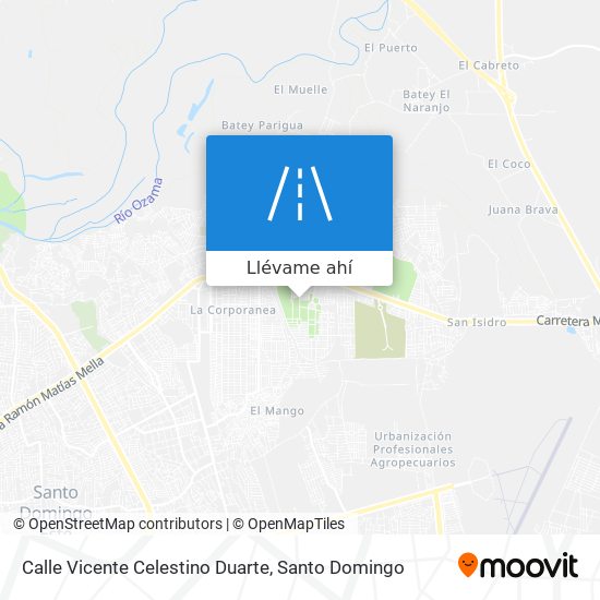 Mapa de Calle Vicente Celestino Duarte