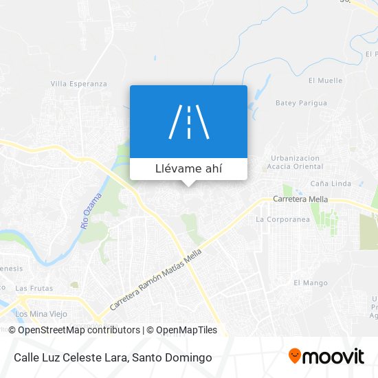 Mapa de Calle Luz Celeste Lara