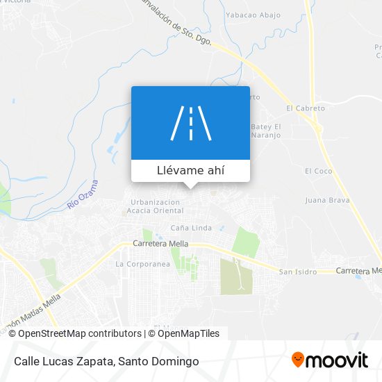 Mapa de Calle Lucas Zapata