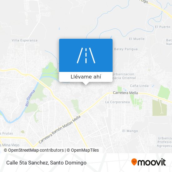 Mapa de Calle 5ta Sanchez