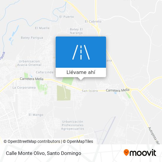 Mapa de Calle Monte Olivo