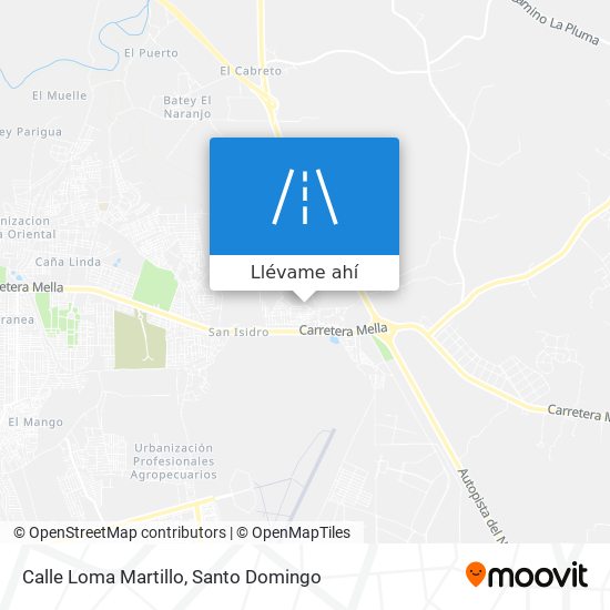 Mapa de Calle Loma Martillo