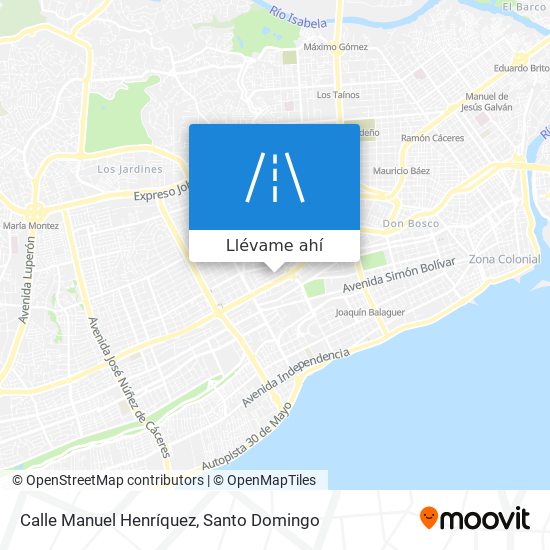 Mapa de Calle Manuel Henríquez