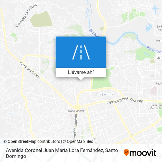 Mapa de Avenida Coronel Juan María Lora Fernández