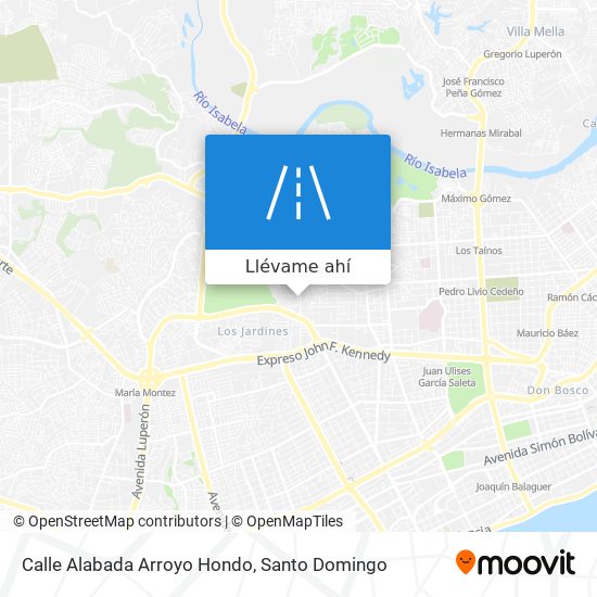 Mapa de Calle Alabada Arroyo Hondo