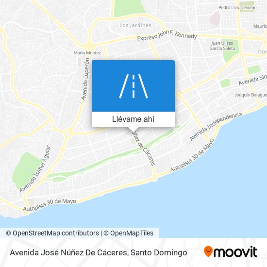 Mapa de Avenida José Núñez De Cáceres