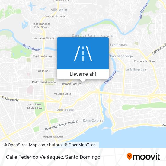 Mapa de Calle Federico Velásquez